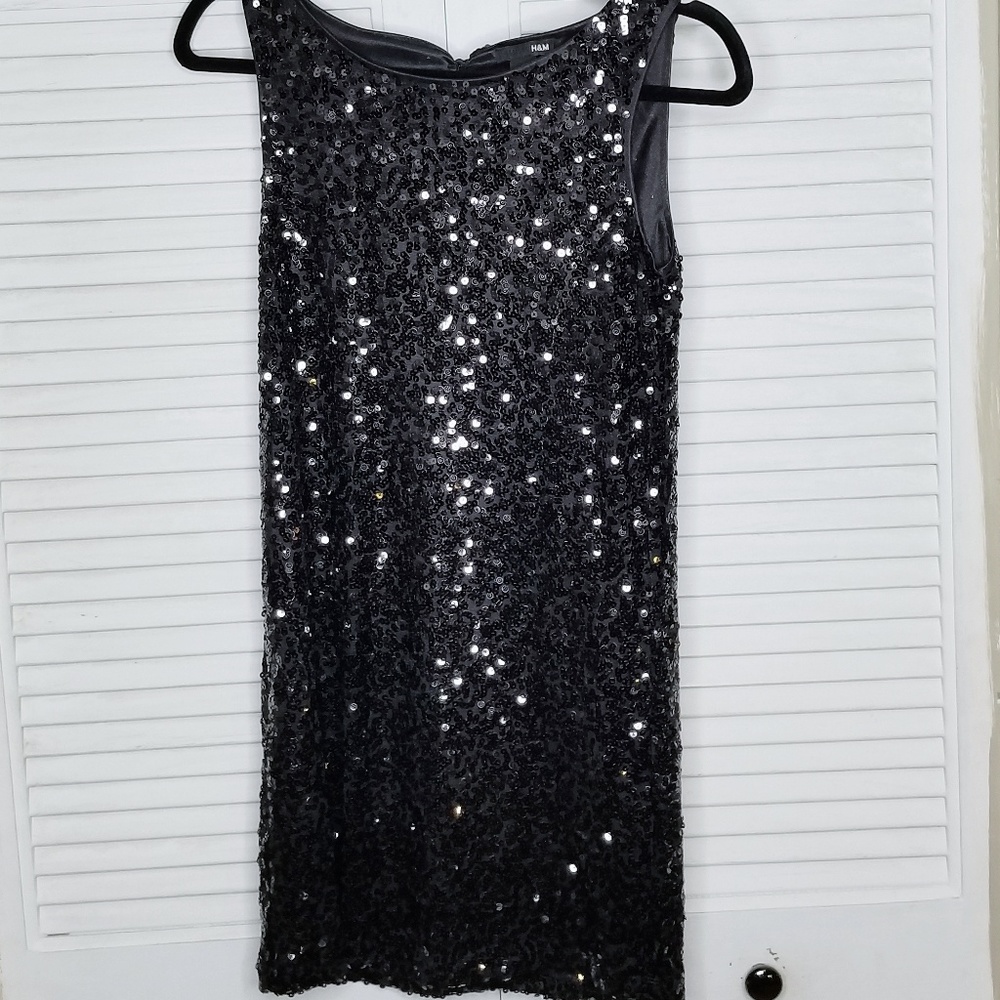 H&M New Year's Eve Sequin Shift Dress